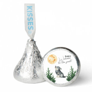 Watercolor Wolf Baby Shower  Hershey®'s Kisses®