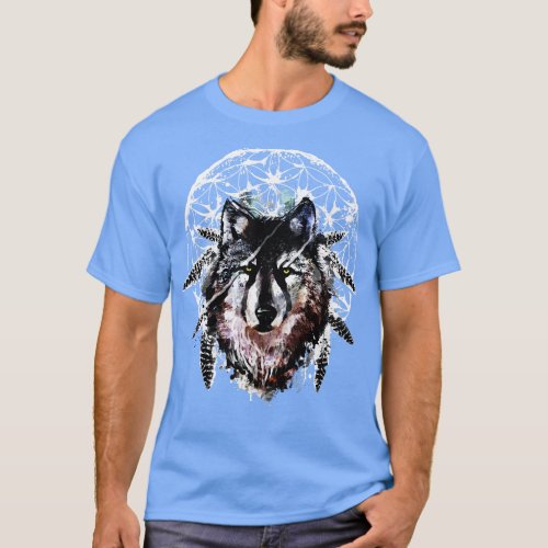 Watercolor Wolf T_Shirt