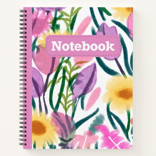 Watercolor Wonder Floral Notebook 