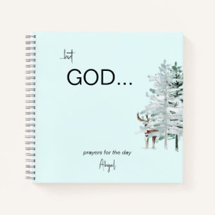 Watercolor Woodland "but God" Prayer Journal