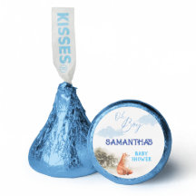 Watercolor Woodland Cute Fox Boy Baby Shower