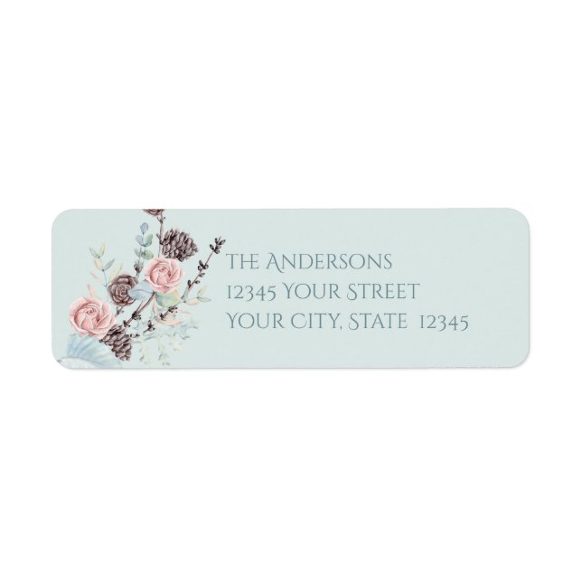 Watercolor Woodland Deer Label (Front)
