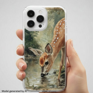 Watercolor Woodland Deer Nature iPhone 16 Pro Case