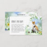 Watercolor Woodland Forest Animals Books for Baby Enclosure Card