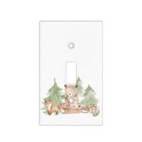 Watercolor Woodland Forest Animals Nursery Bedroom