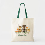 Watercolor Woodland Forest Animals Tote Bag at Zazzle