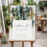 Watercolor Woodland Forest Bridal Shower Welcome Foam Board<br><div class="desc">Watercolor Woodland Forest Theme Collection.- it's an elegant script watercolor Illustration of woodland pine forest perfect for your country wedding & parties. It’s very easy to customize,  with your personal details. If you need any other matching product or customization,  kindly message via Zazzle.</div>