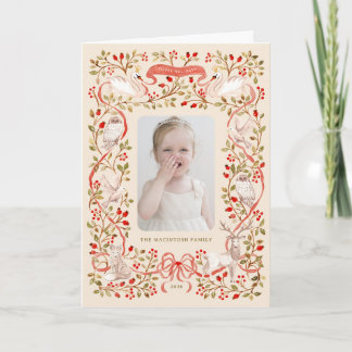 Watercolor Woodland Holiday Card