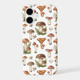 Watercolor Woodland Mushrooms Pattern – Case-Mate iPhone 17 Case
