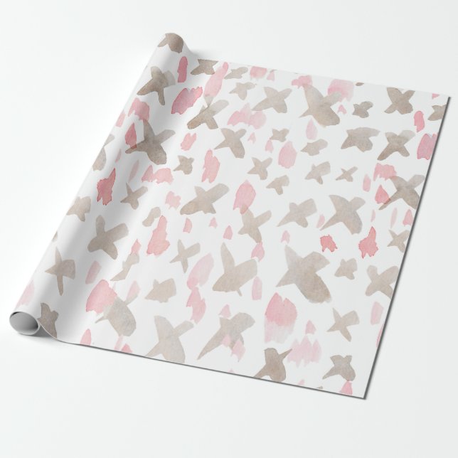 Watercolor wrapping paper (Unrolled)