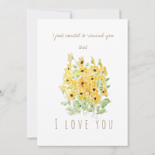 watercolor yellow black_eyed Susan greeting card