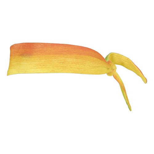 Watercolor Yellow Orange Bright  Tie Headband