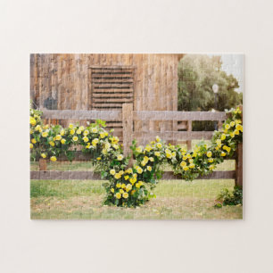 Watercolor Yellow Roses of Texas Jigsaw Puzzle