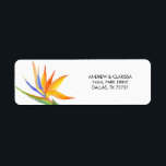 Watercolor Yellow Tropical Flower Return Address Label<br><div class="desc">Watercolor Yellow Tropical Flower Return Address Label Sticker</div>