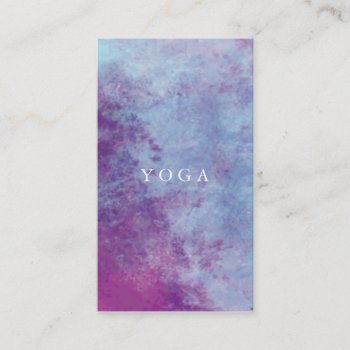 Watercolor Yoga Business Card by Naokko at Zazzle