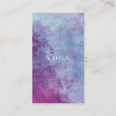 Watercolor Yoga Business Card