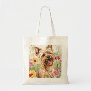 Watercolor Yorkie Dog All Over Print Tote Bag
