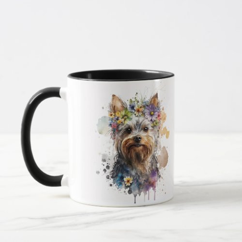 Watercolor Yorkie Yorkshire Terrier Pet Dog Mug