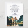 Watercolor Yosemite National Park Wedding Ca US Invitation