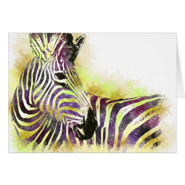 Watercolor Zeba Cards (Front Horizontal)