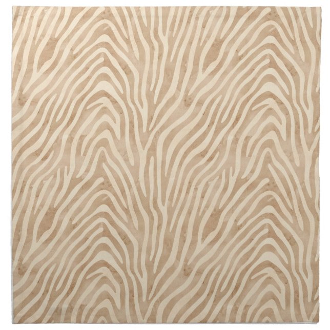 Watercolor Zebra Print Cloth Napkin (Front)