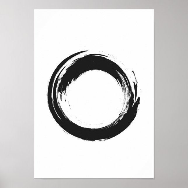 Watercolor zen circle poster (Front)