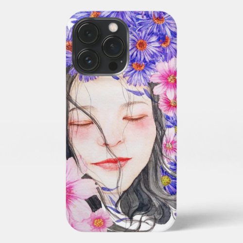 WatercoloriPhone 13 Pro Slim Fit Case Glossy iPhone 13 Pro Case