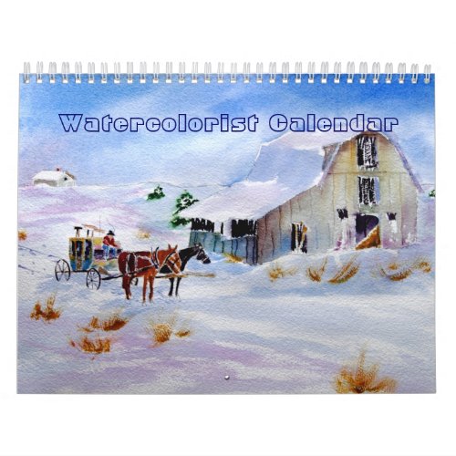 Watercolorist Calendar