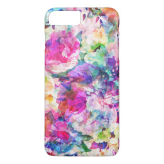 Watercolors Colorful Flowers Collage iPhone 8 Plus/7 Plus Case