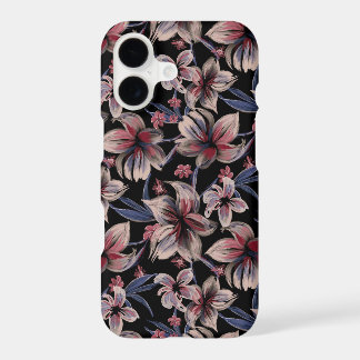 Watercolors Crimson on Black iPhone 17 Case