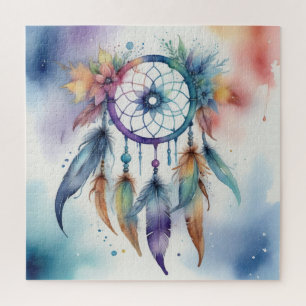 Watercolors dreamcatcher jigsaw puzzle