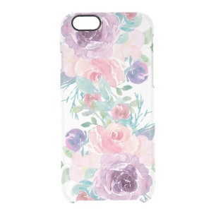 Watercolors Flowers Bouquet Composition 4 Clear iPhone 6/6S Case