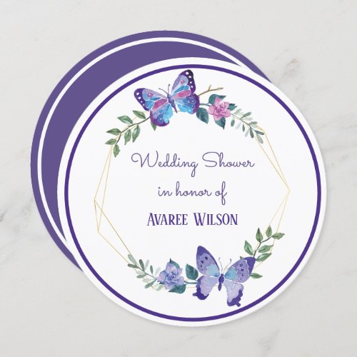 Watercolors Flowers Bridal Shower Invitation