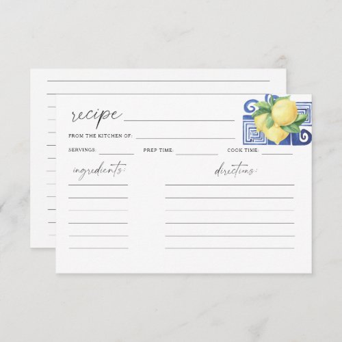 Watercolors greek lemon citrus Bridal shower