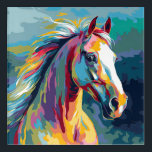 Watercolors Horse Head Illustration Acrylic Print<br><div class="desc">A beautiful watercolor illustration of a horse's head in a pop art style.</div>