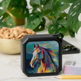 Watercolors Horse Head Illustration Bluetooth Speaker