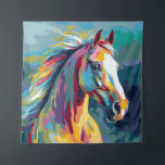 Watercolors Horse Head Illustration Tapestry<br><div class="desc">A beautiful watercolor illustration of a horse's head in a pop art style.</div>