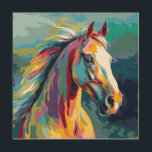 Watercolors Horse Head Illustration Wood Wall Art<br><div class="desc">A beautiful watercolor illustration of a horse's head in a pop art style.</div>