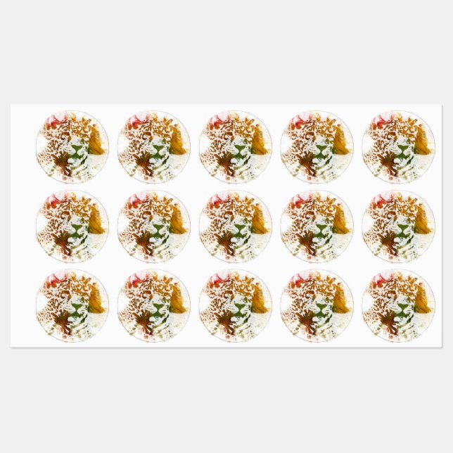 Watercolors -Leopard Labels (Sheet)
