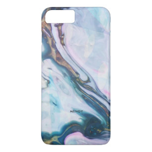 Watercolors marbling swirls collage iPhone 8 plus/7 plus case