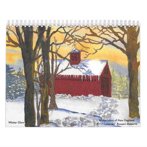 Watercolors of New England 2017 Calendar_Meserve Calendar