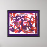 Watercolors of Red &amp; Purple Canvas Print