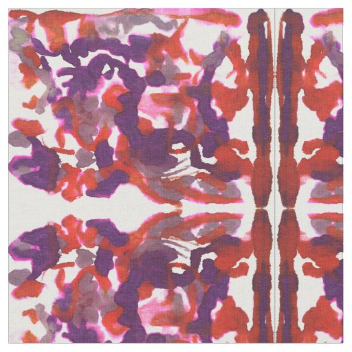 Watercolors of Red & Purple Fabric