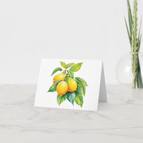 Watercolors of Sicily _ Lemons Note Card