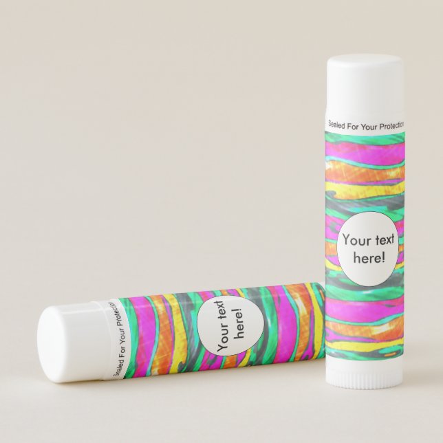 Watercolors stripes lip balm (Front)