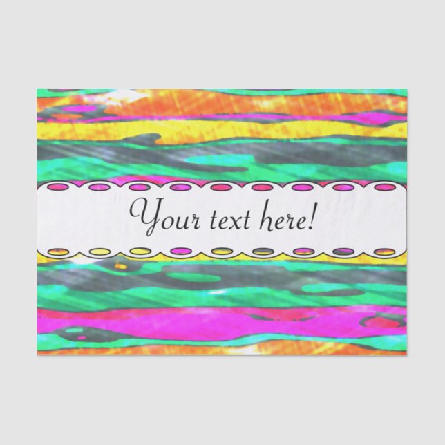 Watercolors stripes tissue paper (Front)