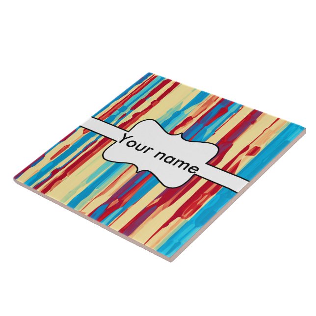 Watercolors texture ceramic tile (Side)