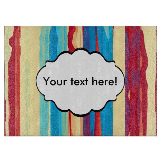 Watercolors texture cutting board (Front)