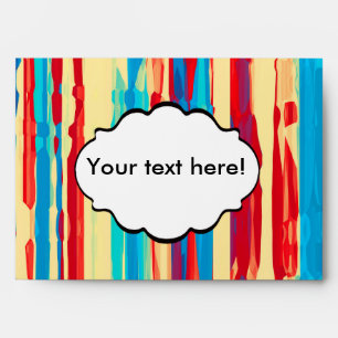 Watercolors texture envelope