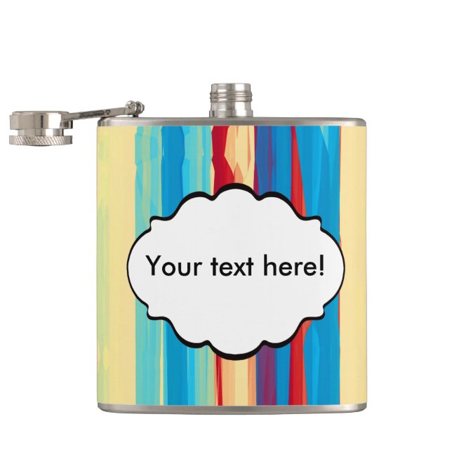 Watercolors texture flask (Opened)